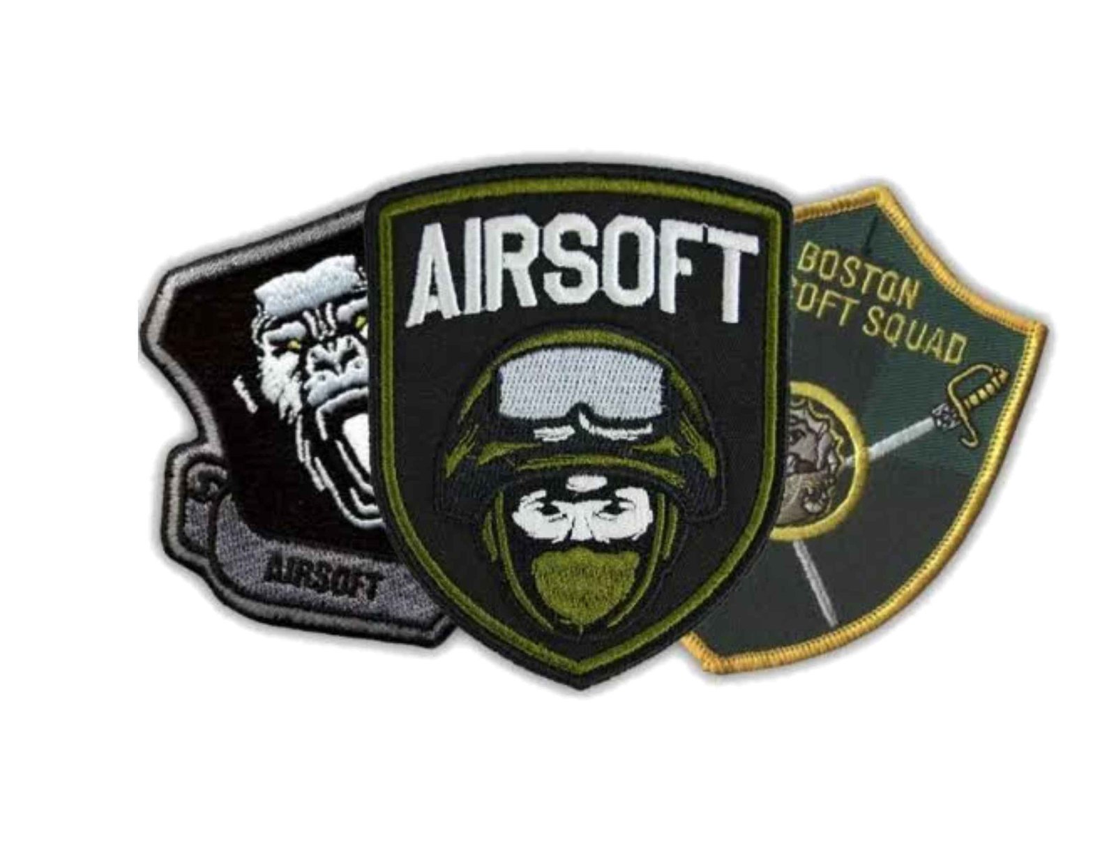 Custom paintball woven patches