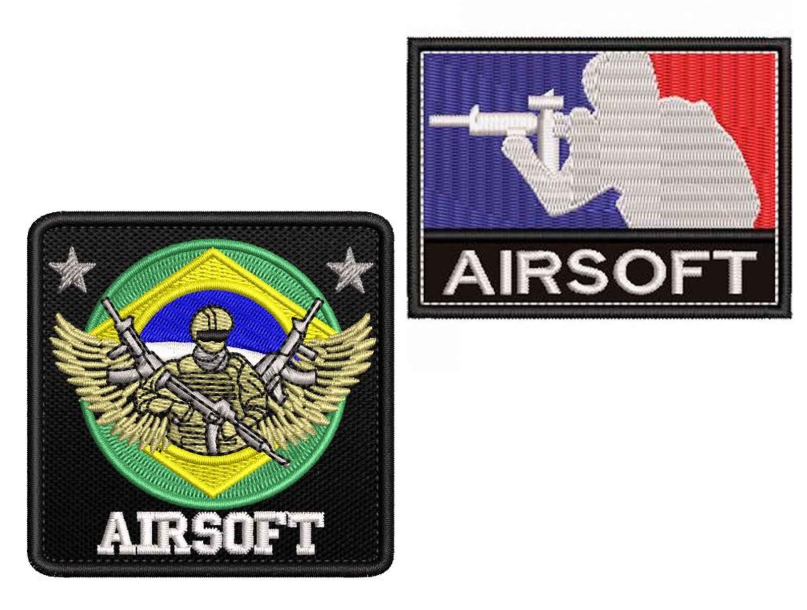 Custom paintball embroidered patches